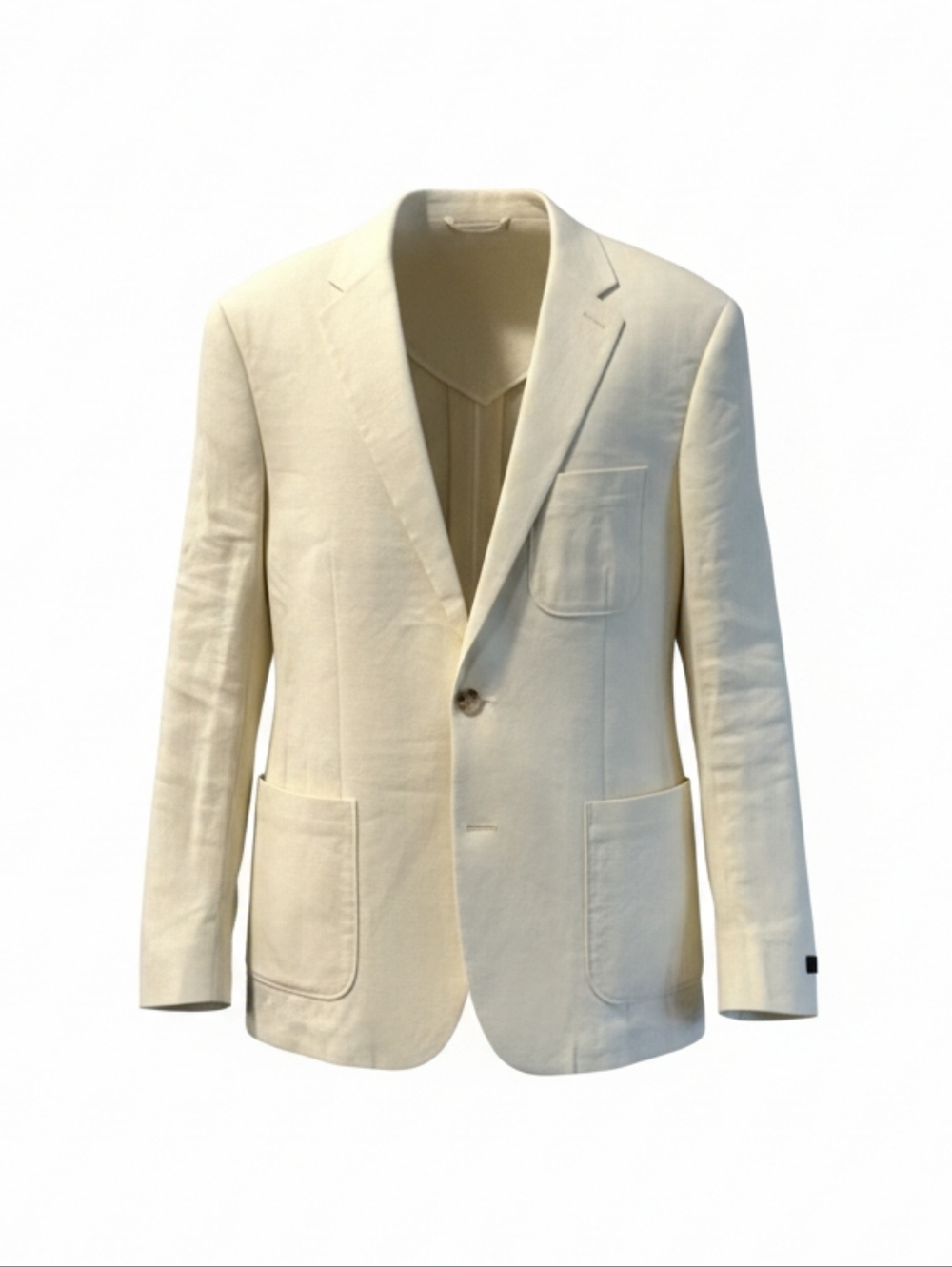 Express Womans Yellow Extra Slim Linen Blend Blazer Size 40S